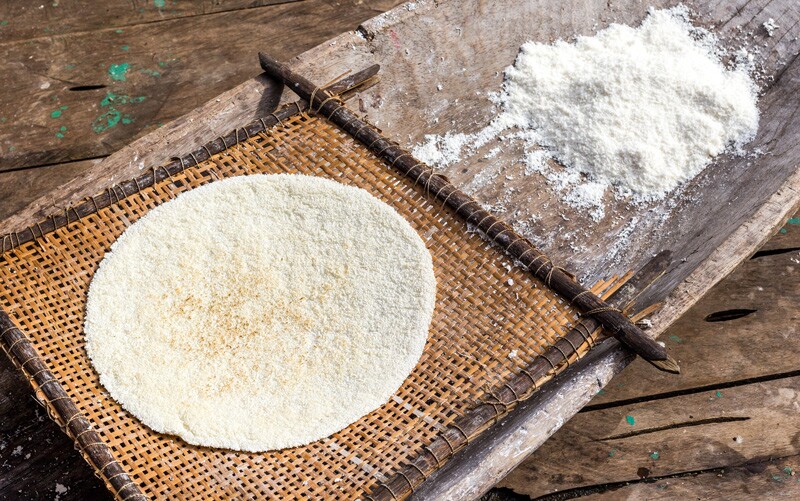 Example of tapioca made in Brazil.