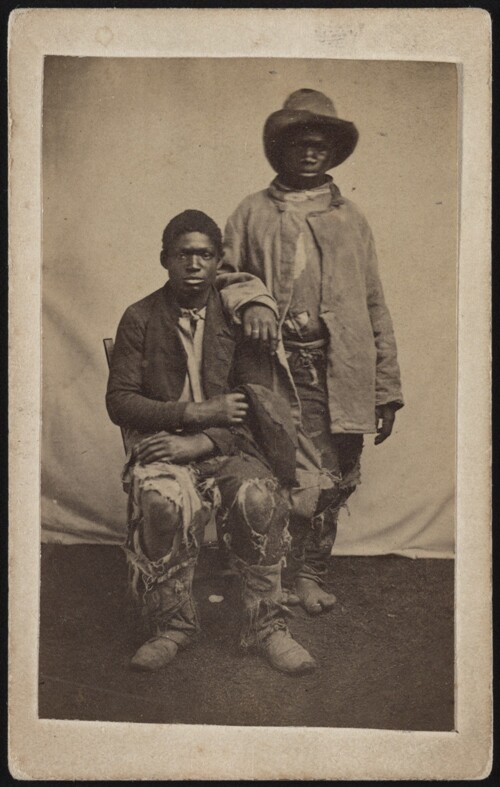 a historic photo of two African American men