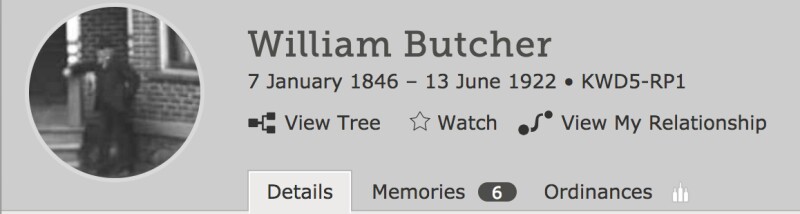 Read memories of your ancestors in FamilySearch's Family Tree.