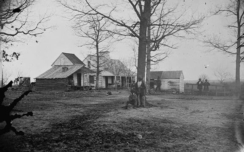 a group of enslaved people on a plantation.