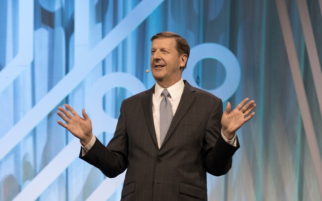 Steve Rockwood presenting at a past RootsTech conference.