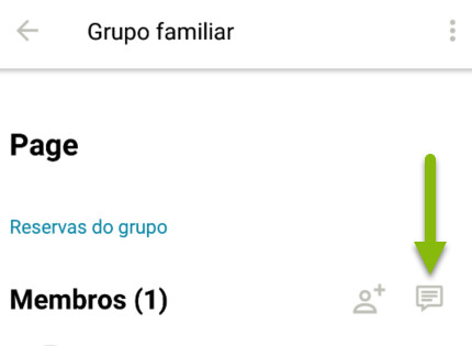 Como enviar uma mensagem para um grupo no aplicativo móvel.