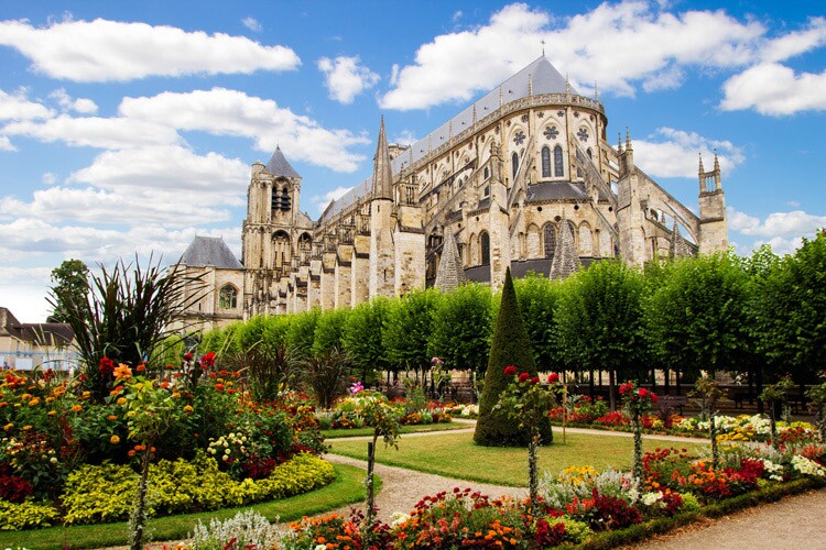 the Bourges cathedral in france