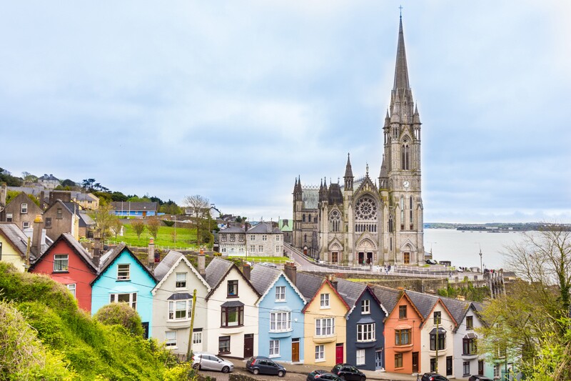 Cobh town in Ireland