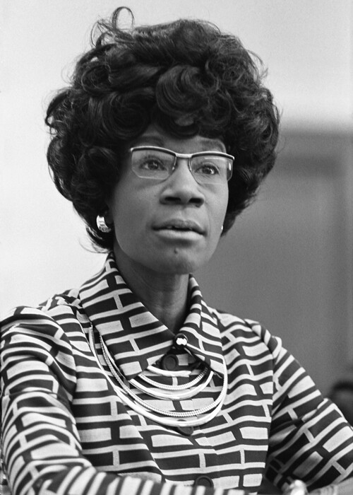 an image of African American woman Shirley Chisholm