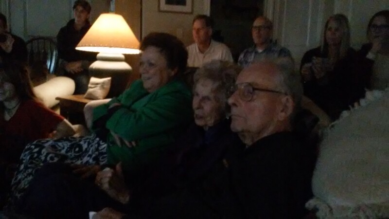 Our family got together to watch the recovered films