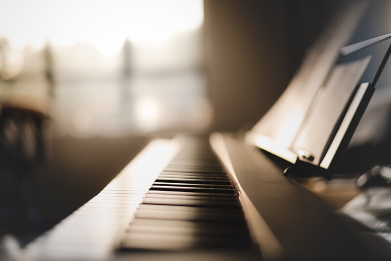 a piano, the primary instrument of Francesco Lotoro