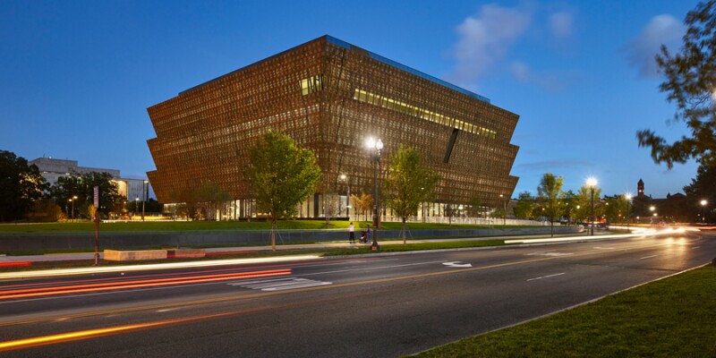 Building of National Museum of African American History and Culture, a top Black History Museum