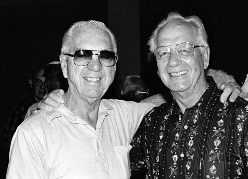 Vic Grow and Garl Nelson in 2001.