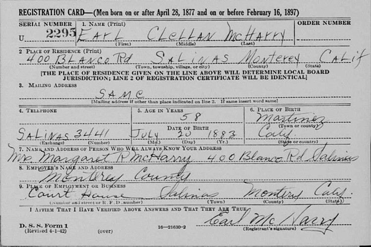 a united states military draft record.