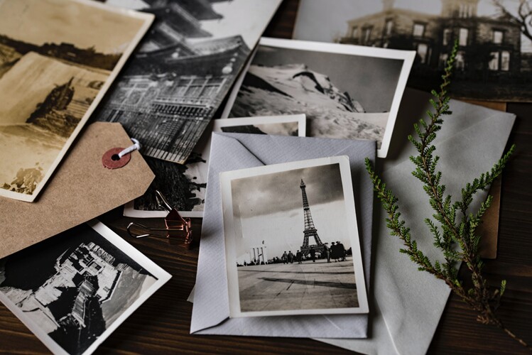 French photographs, including the eiffel tower.
