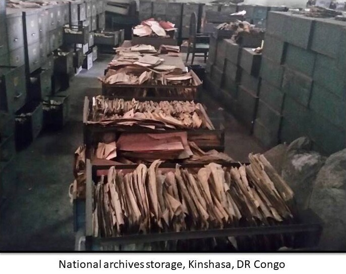 National archives in Kinshasa.