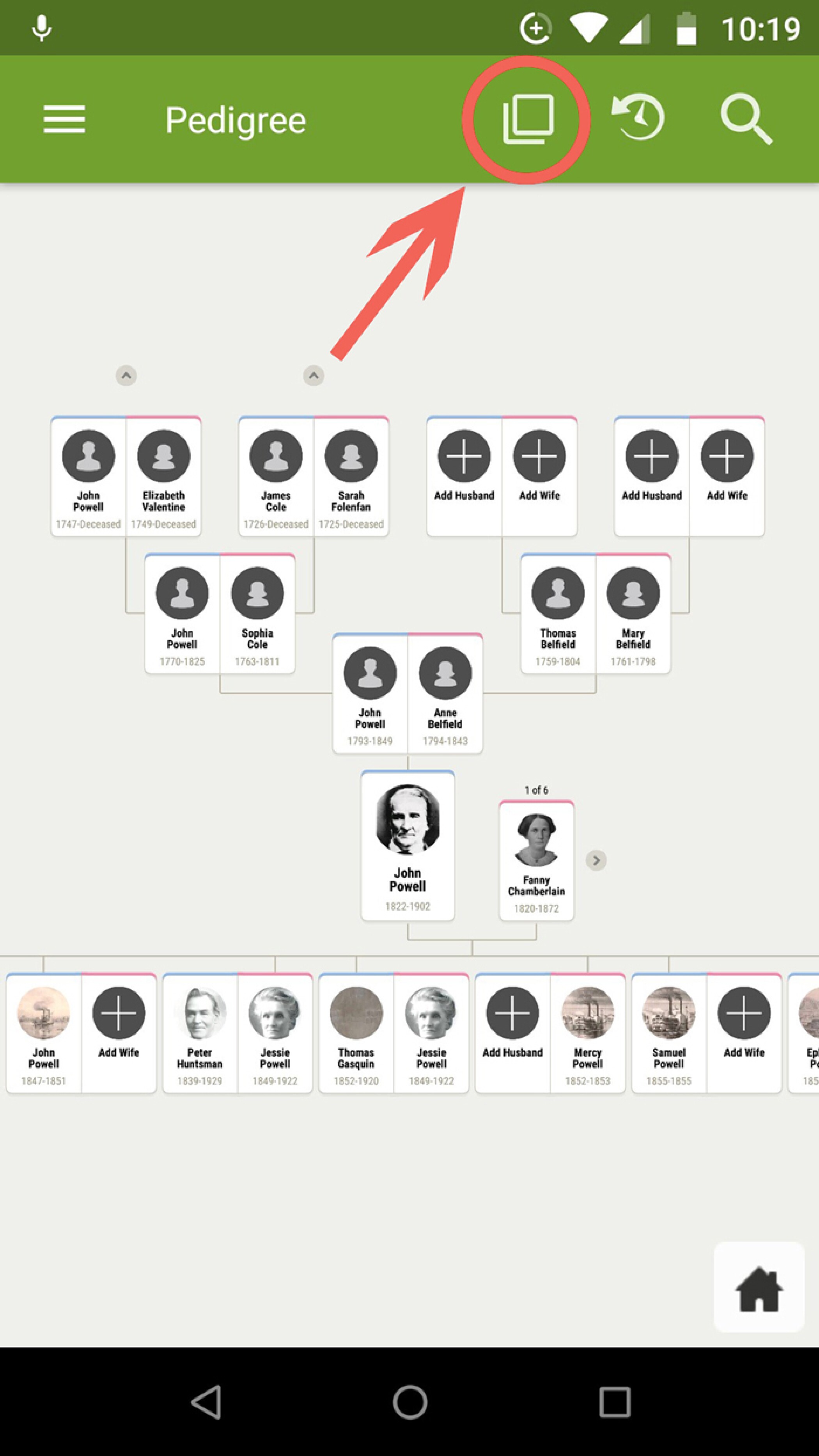 Family Tree Sign In How to Open and Use Multiple Screens in the FamilySearch App