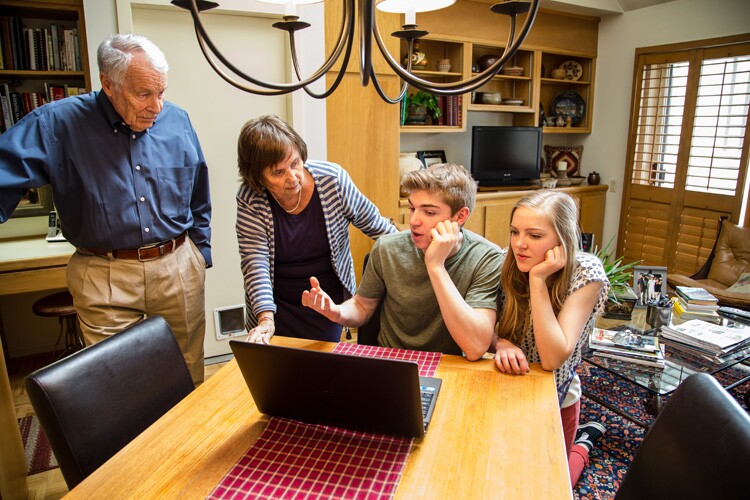 Youth indexing with family and sharing what they've found.