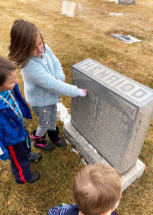 Whitney Peterson takes her nieces and nephews to visit historical sites.