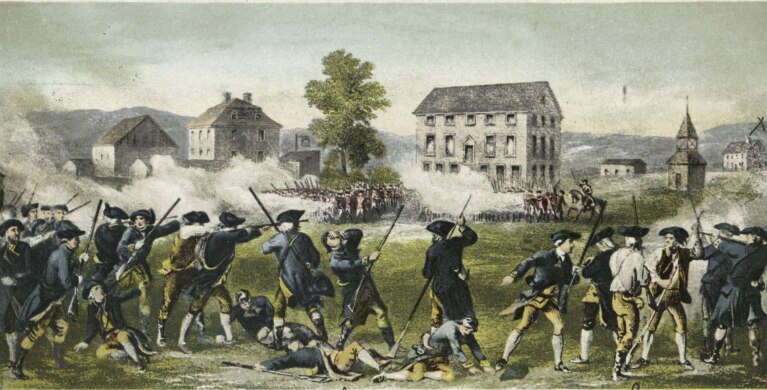Battle of Lexington painting