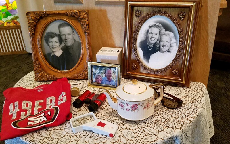 Lauvane's memory table from her funeral.