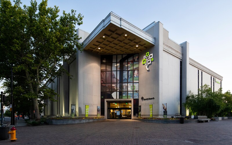 Family History Library exterior view.