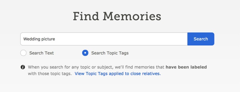 Find Memories screenshot