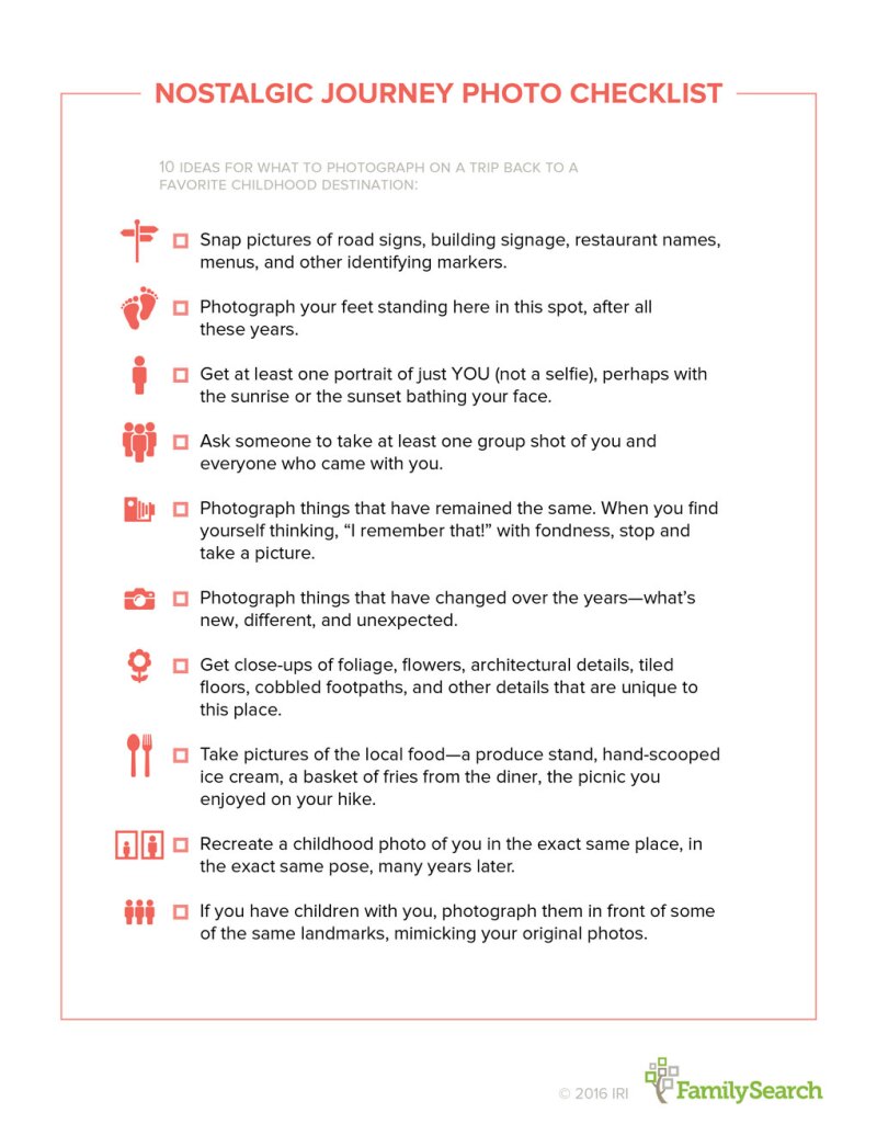 Print the now and then photo list