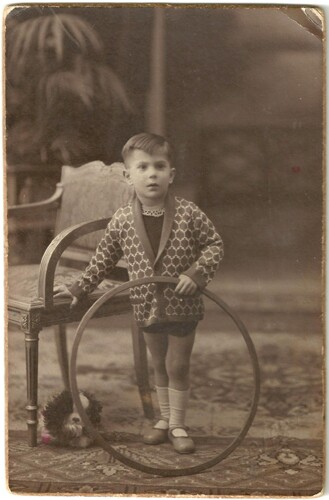 Boy with a hoop