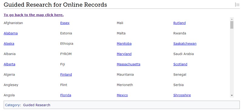 countries with guided research available