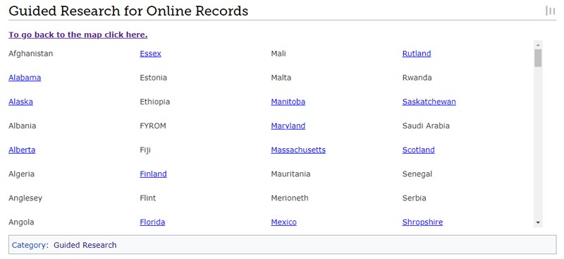 countries with guided research available