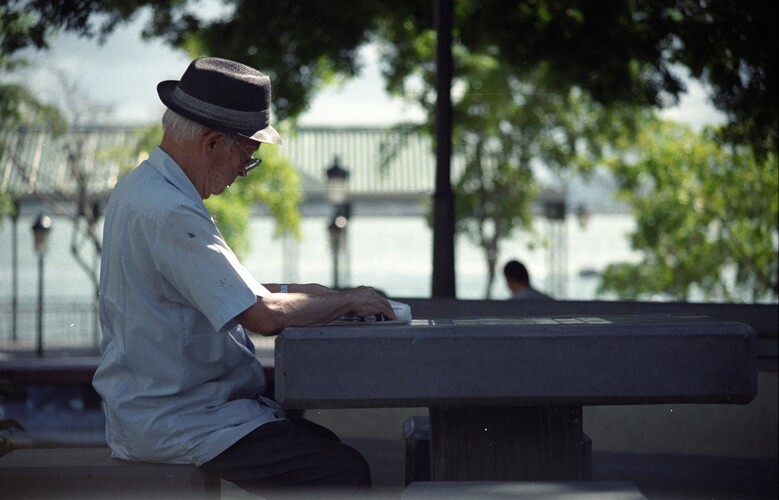 a man who is part of the puerto rican diaspora