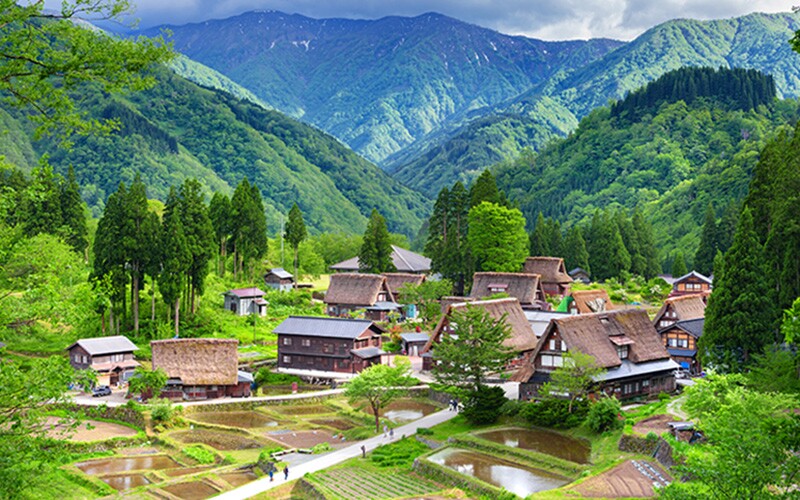 a village in Japan.