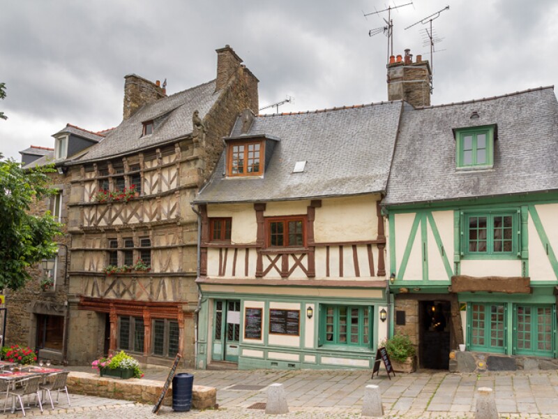 Maisons à Saint-Brieuc, Côtes-d'Armor en Bretagne, France