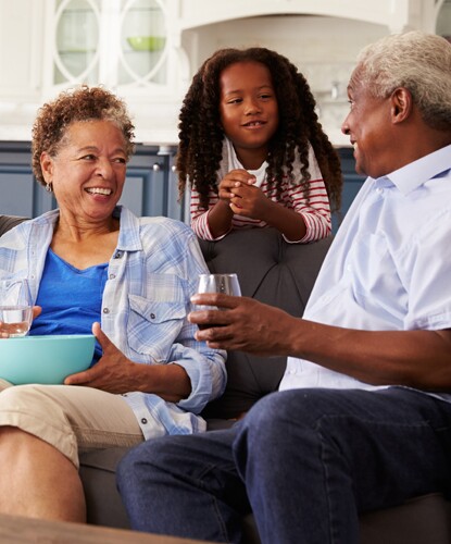 A girl talks to her grandparents about the civil rights movement.