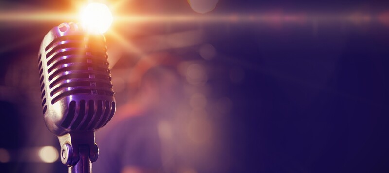 A microphone that is used in performances.