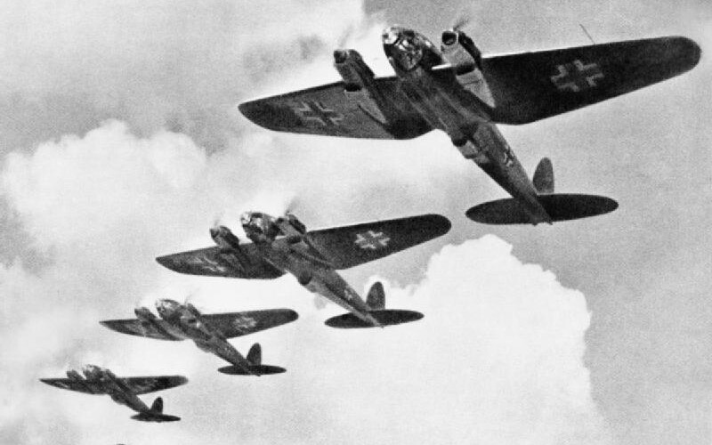 British planes in the sky
