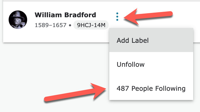 add label william bradford