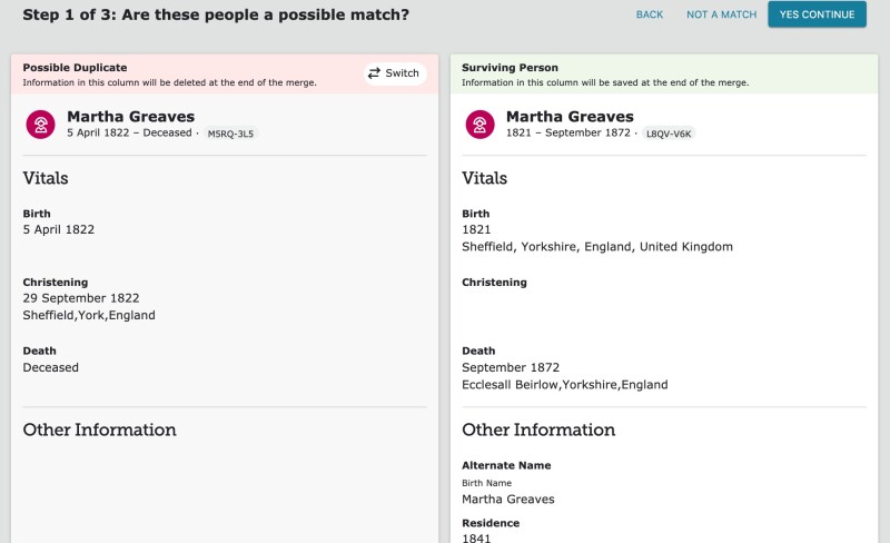 merging step 1 familysearch