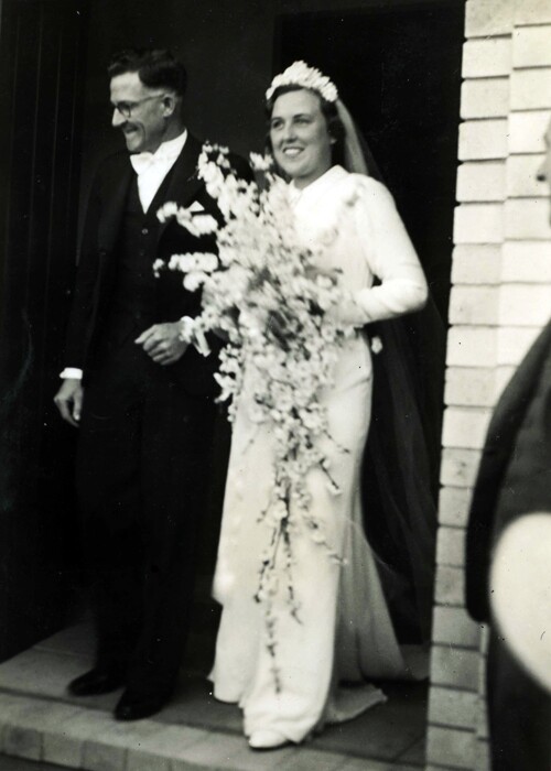 a historic wedding photo from wales.