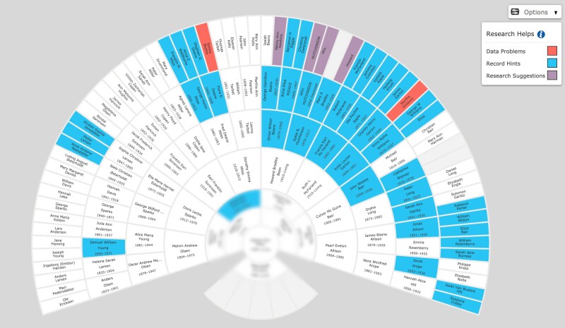 Research helps genealogy chart