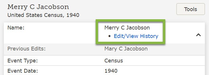 An example of the new edit indexed names feature.