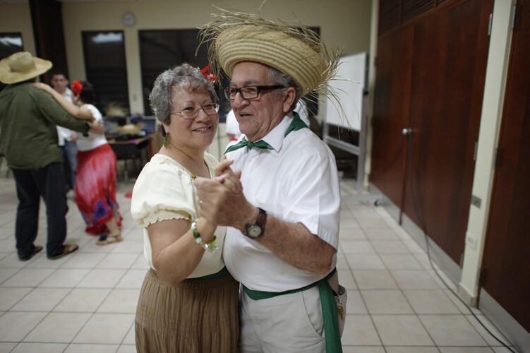 A man wears a puerto rican panama hat
